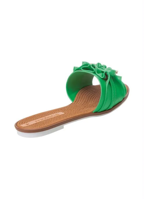 Moleca - Chinelo Moleca Verde em Sintético 2