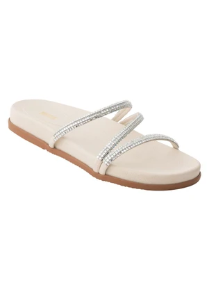 Perfecta - Papete Off White com Aplicação de Strass - PERFECTA