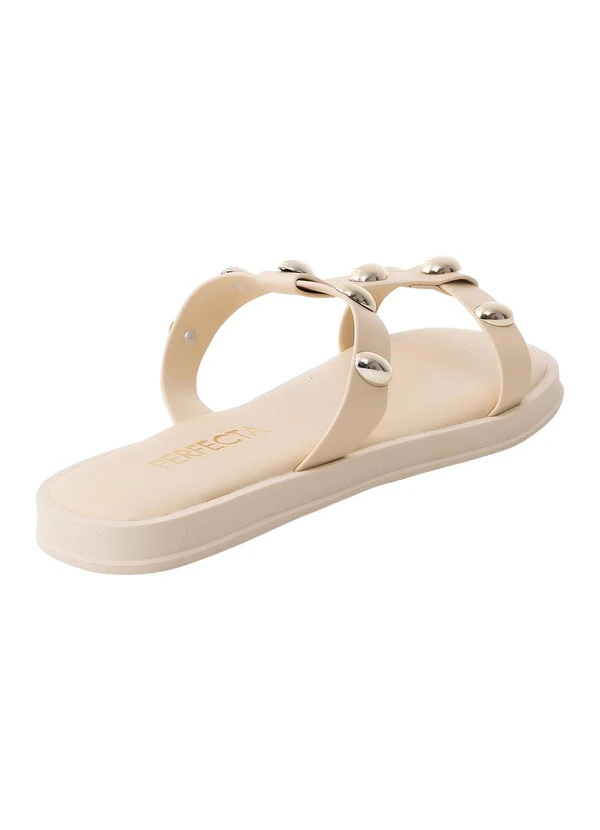Perfecta - Chinelo Off White em Sintético 2