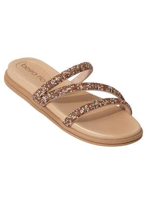 Chinelo Papete Beira Rio (Caramelo) em Sintético - BEIRA RIO