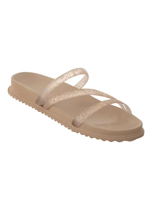 Perfecta - Chinelo Papete Dourada em Material de Pvc - PERFECTA