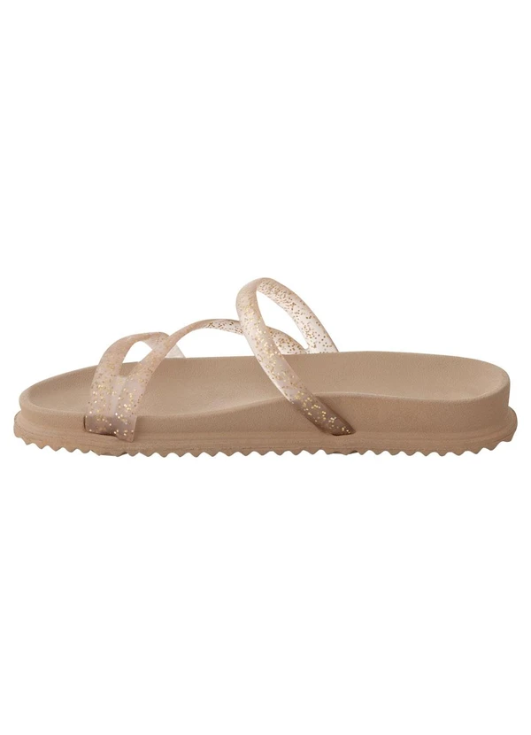 Perfecta - Chinelo Papete Dourada em Material de Pvc 3