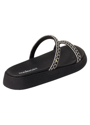 Chinelo Papete Moleca (Preto) em Sintético - MOLECA