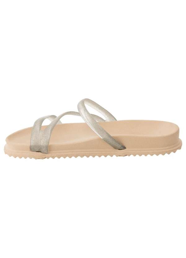 Perfecta - Chinelo Papete Prata em Material de Pvc 3