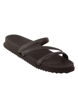 Perfecta - Chinelo Papete Preto em Material de Pvc - PERFECTA