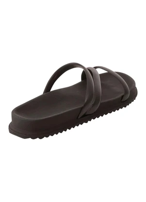Perfecta - Chinelo Papete Preto em Material de Pvc - PERFECTA