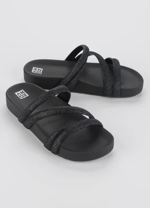 Chinelo Papete Zaxy Gliter (Preto) - ZAXY