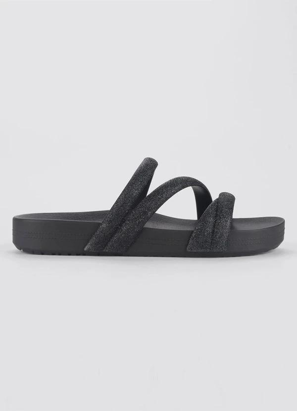 Zaxy - Chinelo Papete Zaxy Gliter Preto 2
