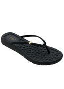 Chinelo Preto com Adereo de Corao