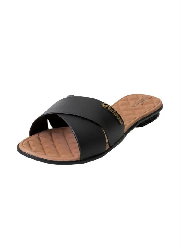 Perfecta - Chinelo Preto com Palmilha Macia 3