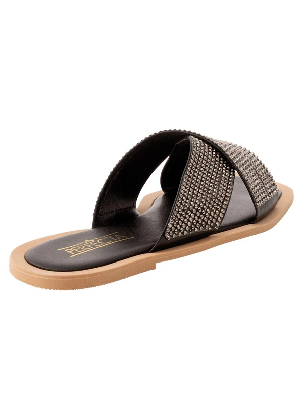 Perfecta - Chinelo Preto em Sintético 2