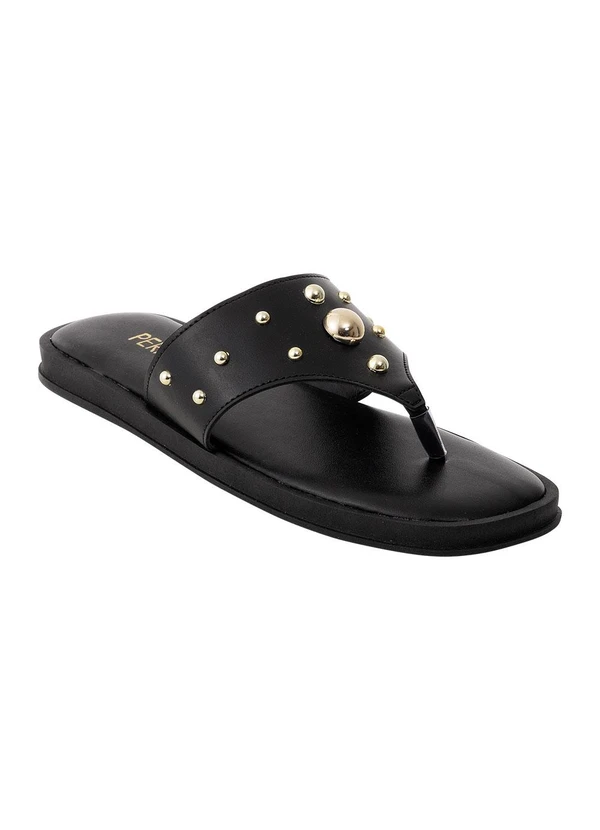 Perfecta - Chinelo Preto em Sintético