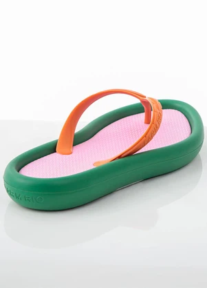Farm - Chinelo Rasteiro Multicolorido - FARM
