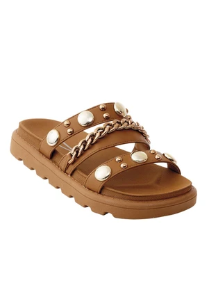 Chinelo Vizzano (Caramelo) em Sintético - VIZZANO