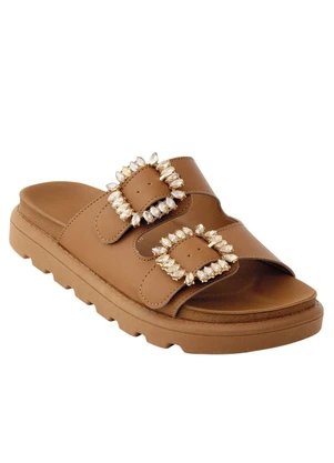 Chinelo Vizzano (Caramelo) em Sintético - VIZZANO