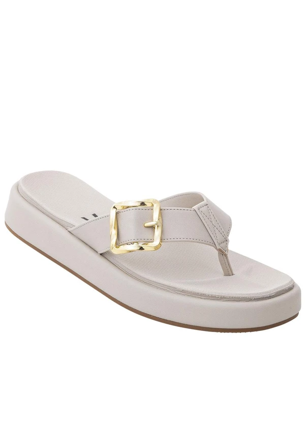 Vizzano - Chinelo Vizzano Cinza com Detalhe de Fivela