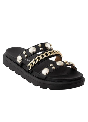 Chinelo Vizzano (Preta) em Sintético - VIZZANO