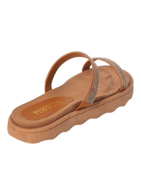 Perfecta - Papete Caramelo com Aplicações de Strass 2