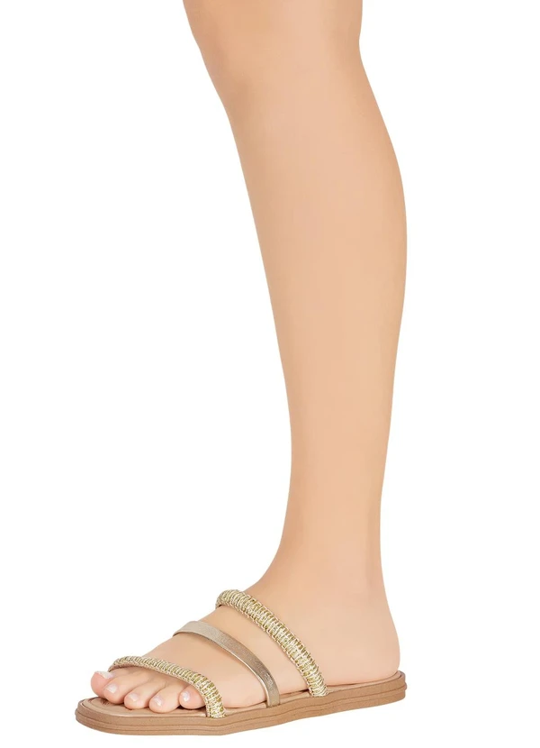 Moleca - Papete Moleca Bege em Sisntético 5