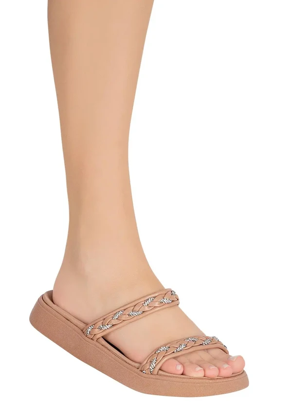 Moleca - Papete Moleca Nude em Sintético 4