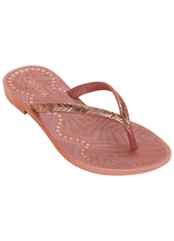 Grendha - Rasteirnha Grendha Amor em Flor Nude