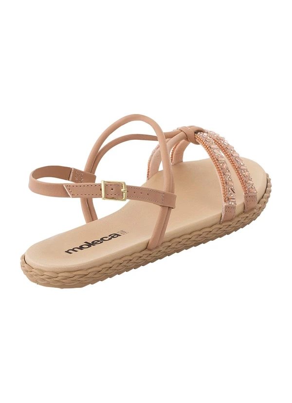 Moleca - Sandália Moleca Nude em Sintético 2