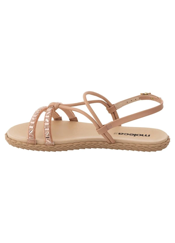 Moleca - Sandália Moleca Nude em Sintético 3