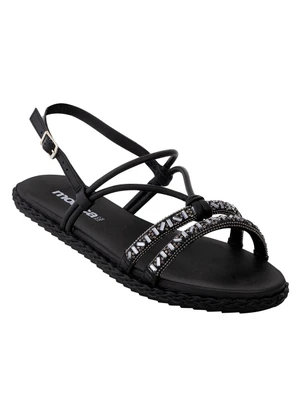 Sandalia Moleca (Preto) em Sintético - MOLECA