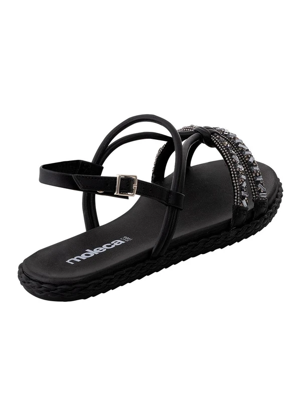 Moleca - Sandalia Moleca Preto em Sintético 2