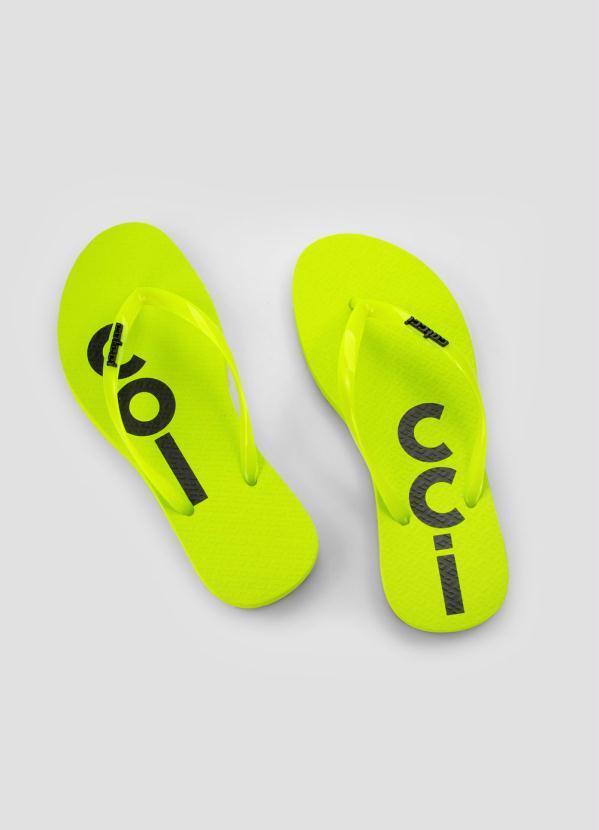 Colcci - Sandália Neon Amarela
