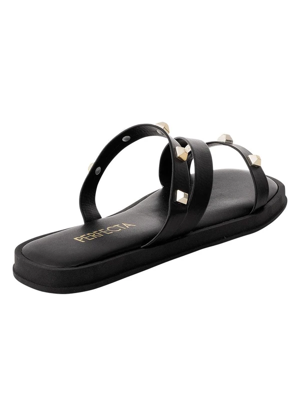 Perfecta - Sandália Preta em Sintético 2