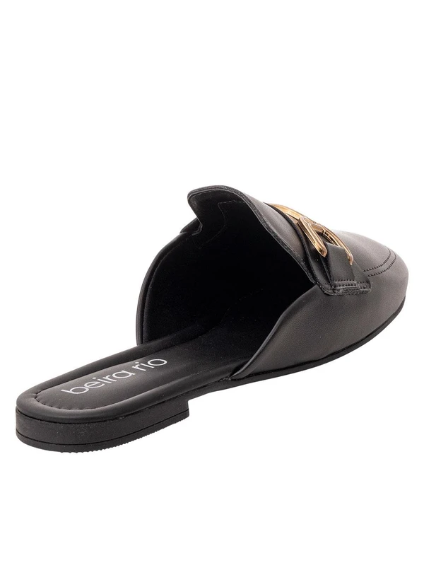 Beira Rio - Mule Beira Rio Preto com Detalhe Dourado 3