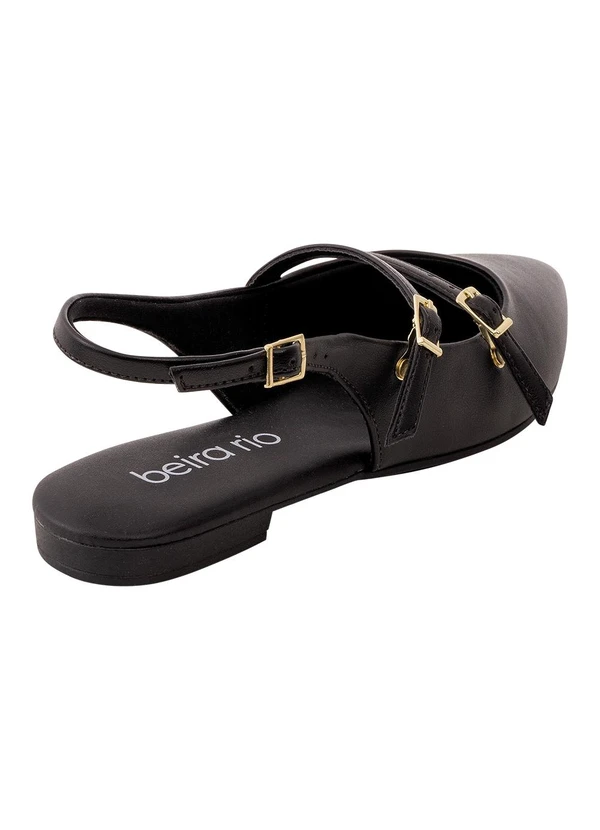 Beira Rio - Mule Beira Rio Preto em Sintético 3