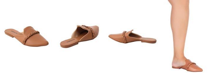 Mule Caramelo em Sinttico