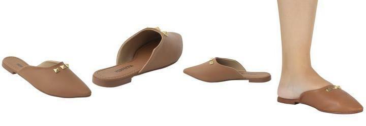 Mule Caramelo em Sinttico