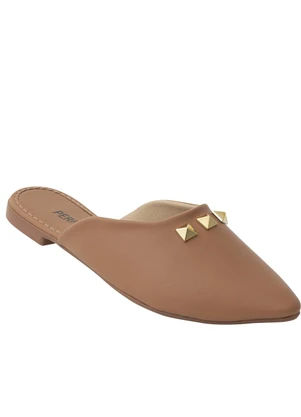 Perfecta - Mule Caramelo em Sintético - PERFECTA
