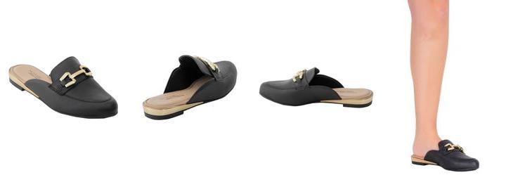 Mule Modare Preto em Sinttico