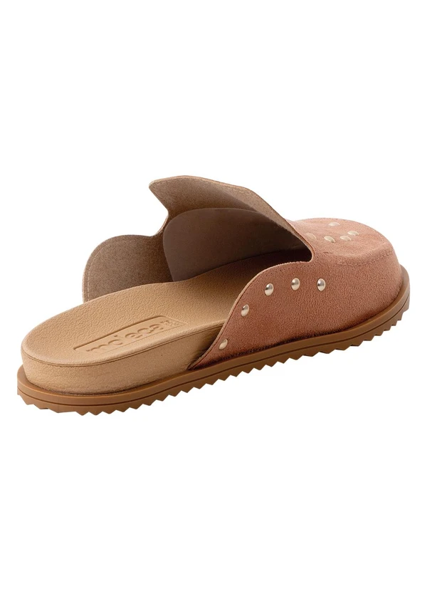 Moleca - Mule Moleca Nude em Camurça 2