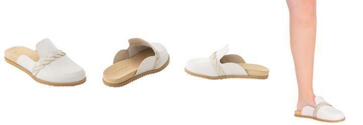 Mule Moleca Off White em Sinttico