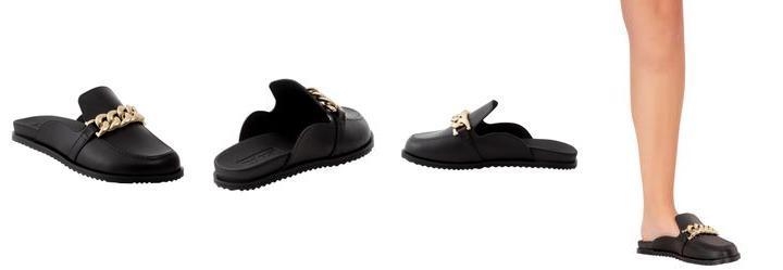 Mule Moleca Preto em Sinttico