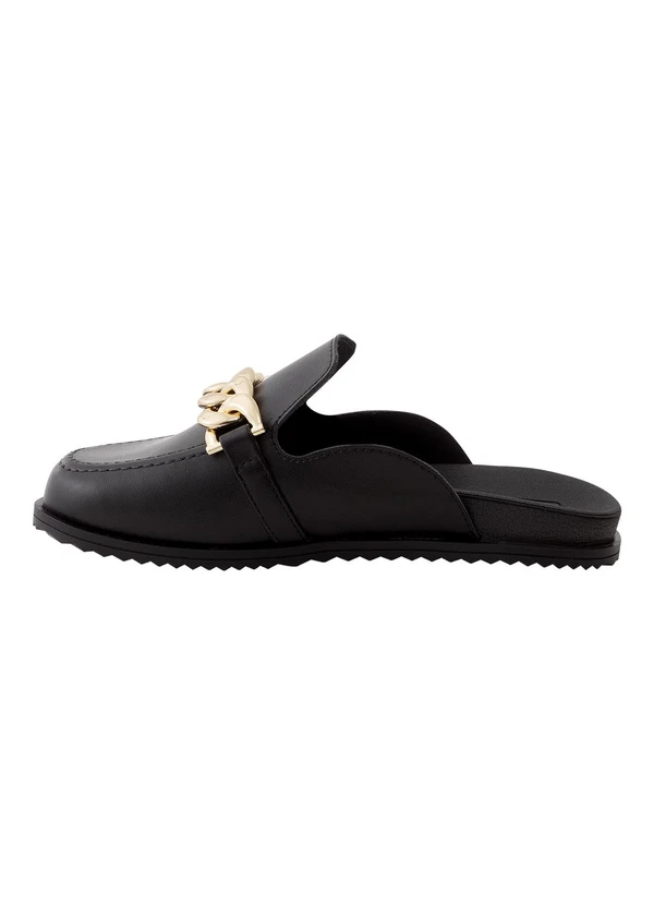 Moleca - Mule Moleca Preto em Sintético 3