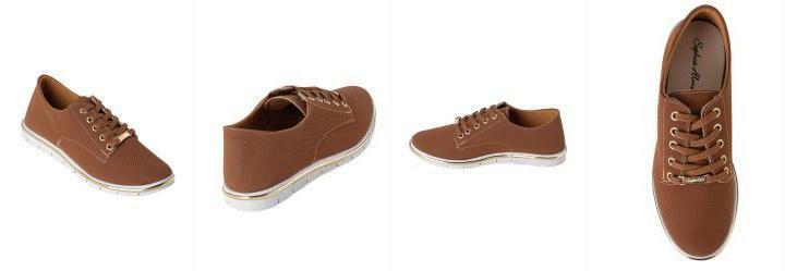 Oxford Caramelo com Adereo Dourado