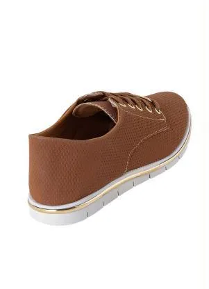 Perfecta - Oxford Caramelo com Adereço Dourado - PERFECTA