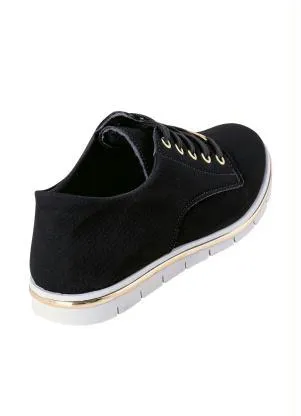 Perfecta - Oxford Preto com Detalhe Dourado - PERFECTA