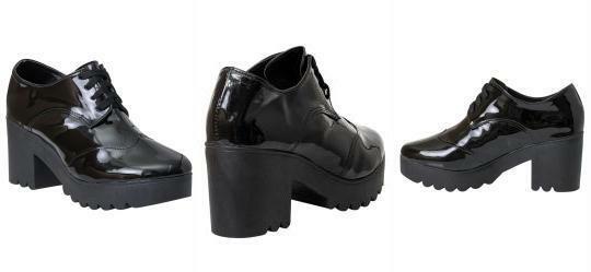 Oxford Preto em Sinttico Verniz