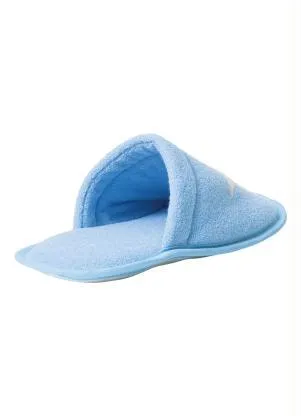 Perfecta - Chinelo Pantufa Azul com Detalhe Bordado - PERFECTA