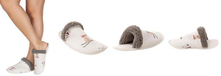 Chinelo Pantufa Branca em Sinttico