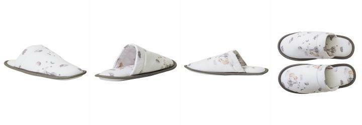 Chinelo Pantufa Branco com Solado Antiderrapante