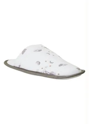Perfecta - Chinelo Pantufa Branco com Solado Antiderrapante - PERFECTA