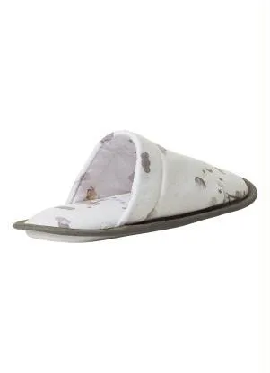 Perfecta - Chinelo Pantufa Branco com Solado Antiderrapante - PERFECTA